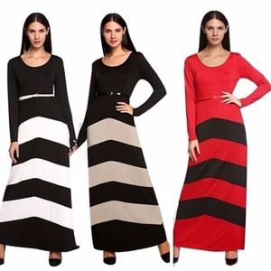 Long-sleeved Maxi Dress